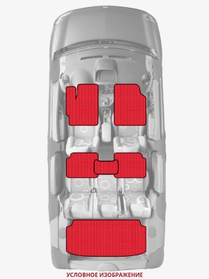 ЭВА коврики «Queen Lux» комплект для Ford Ranger (1G)